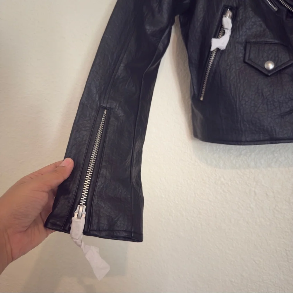 Free people BlankNYC Morning Gram Vegan Leather Moto Jacket - Picture 5 of 11